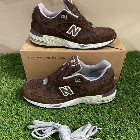 New Balance Shoes - New Balance 991 Made In England Brown Suede Womens 8.5 Mens 7 W991BGW NEW
